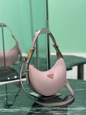 Prada 1BC194 Arqué small leather Shoulder  Bag Ligth Pink - Default Title - View 2