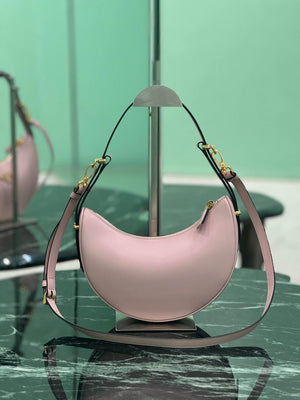 Prada 1BC194 Arqué small leather Shoulder  Bag Ligth Pink - Default Title - View 4