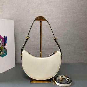 Prada 1BC194 Prada Arqu¨¦ Leather Shoulder Bag White - Default Title - View 2