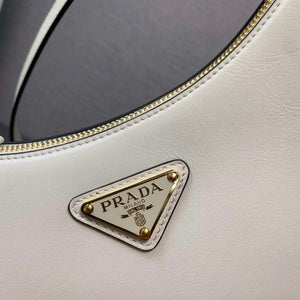 Prada 1BC194 Prada Arqu¨¦ Leather Shoulder Bag White - Default Title - View 4