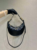 Prada 1BC194 Prada Arqu¨¦ naplak patent leather shoulder bag Black