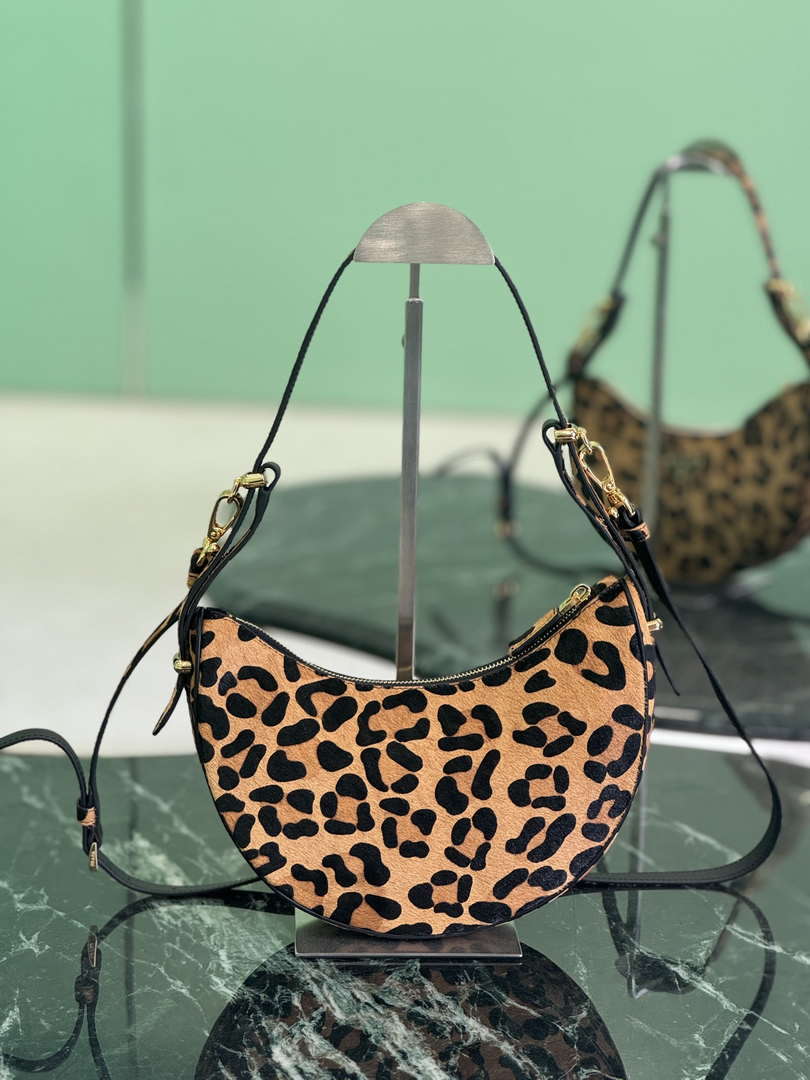 Prada 1BC194 Prada Arqu¨¦ printed leather shoulder bag Honey