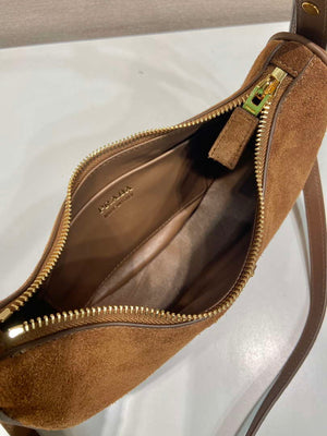 Prada 1BC194 Prada Arqu¨¦ suede leather shoulder bag Brown - Default Title - View 8