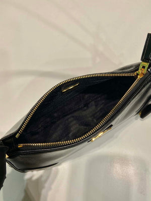 Prada 1BC201 Re-Edition 2002 small leather shoulder bag Black - Default Title - View 8