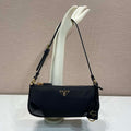 Prada 1BC201 Re-Edition 2002 small Re-nylon fabric shoulder bag Black - Default Title - View 1