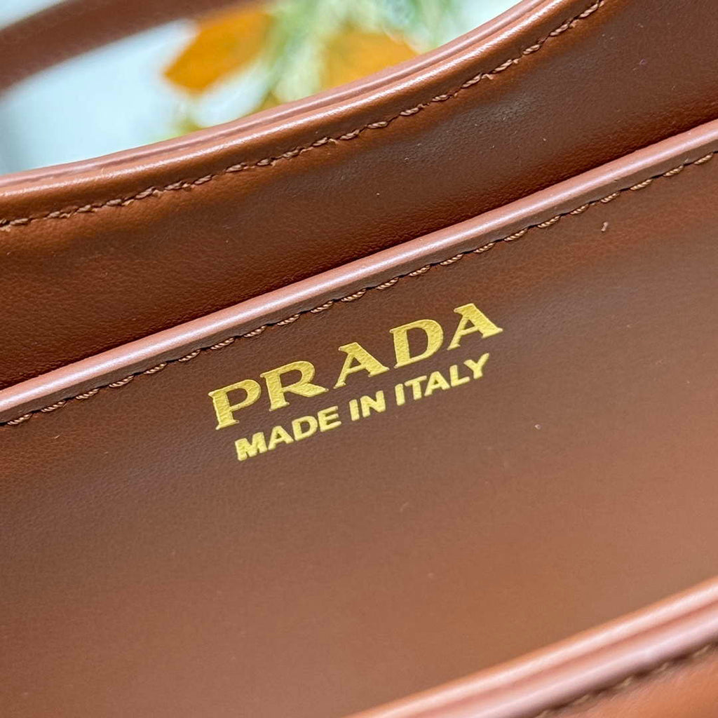 Prada 1BC202 Wicker and leather Prada Arqu¨¦ bag Natural