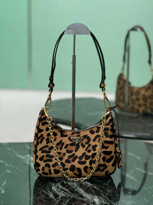 Prada 1BC204 Prada Re-Edition printed leather mini-bag Honey - Default Title - View 1
