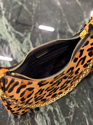 Prada 1BC204 Prada Re-Edition printed leather mini-bag Honey - Default Title - View 8