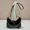 Prada 1BC204 Saffiano Bright Leather Mini-Bag Black - Default Title - View 1