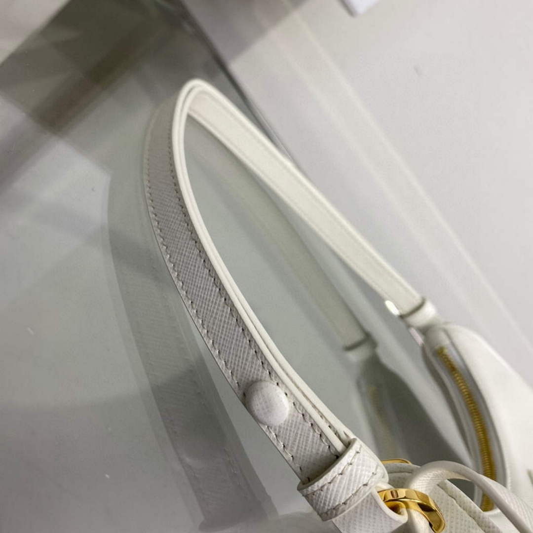 Prada 1BC204 Saffiano Leather Mini-Bag White - Default Title - View 6