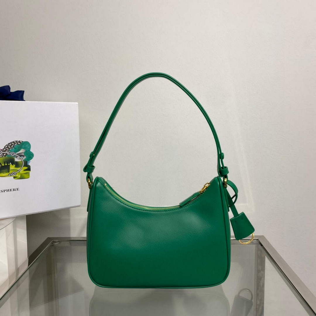 Prada 1BC204 Saffiano Leather Mini-Bag Green - Default Title - View 2
