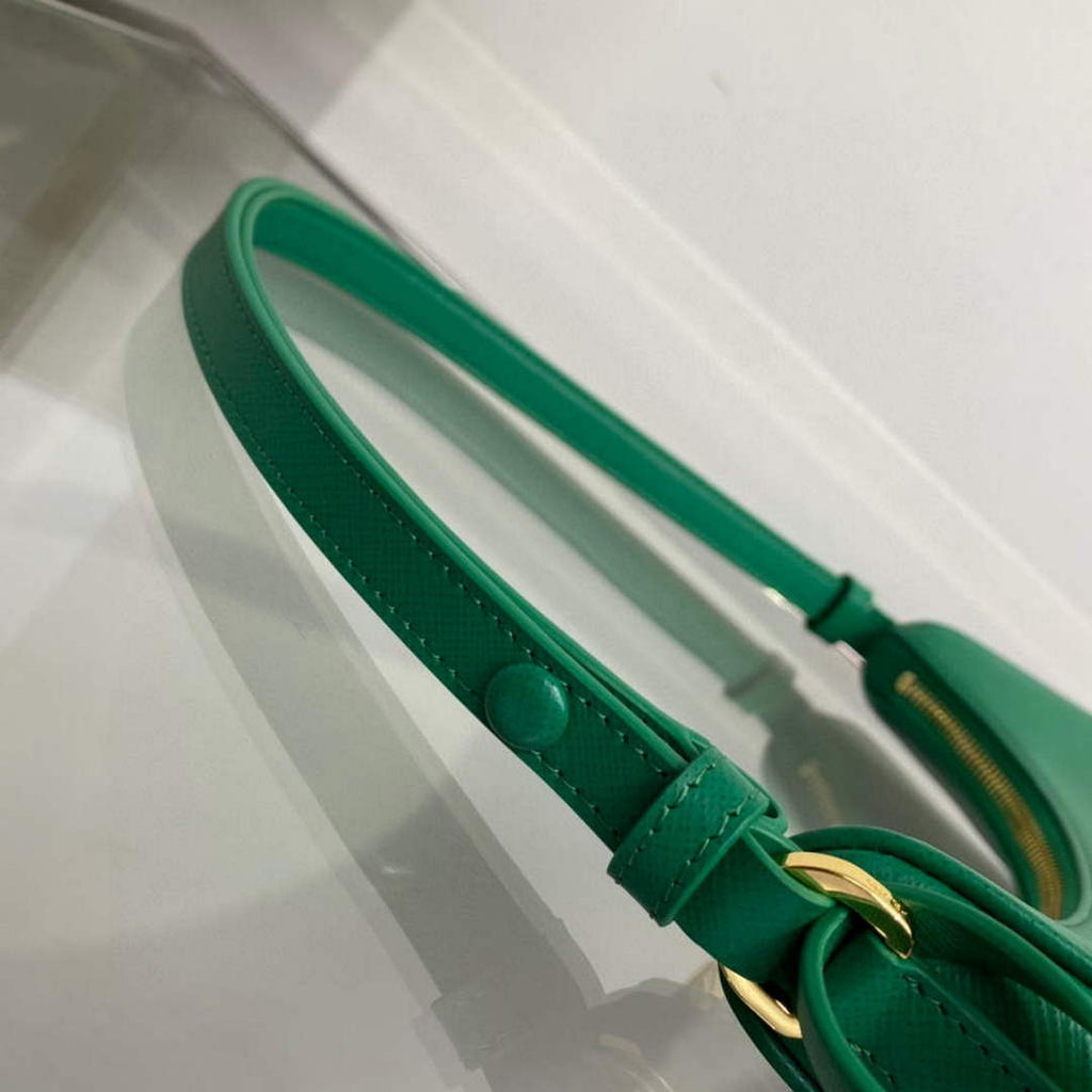 Prada 1BC204 Saffiano Leather Mini-Bag Green