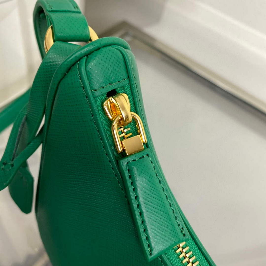 Prada 1BC204 Saffiano Leather Mini-Bag Green - Default Title - View 8