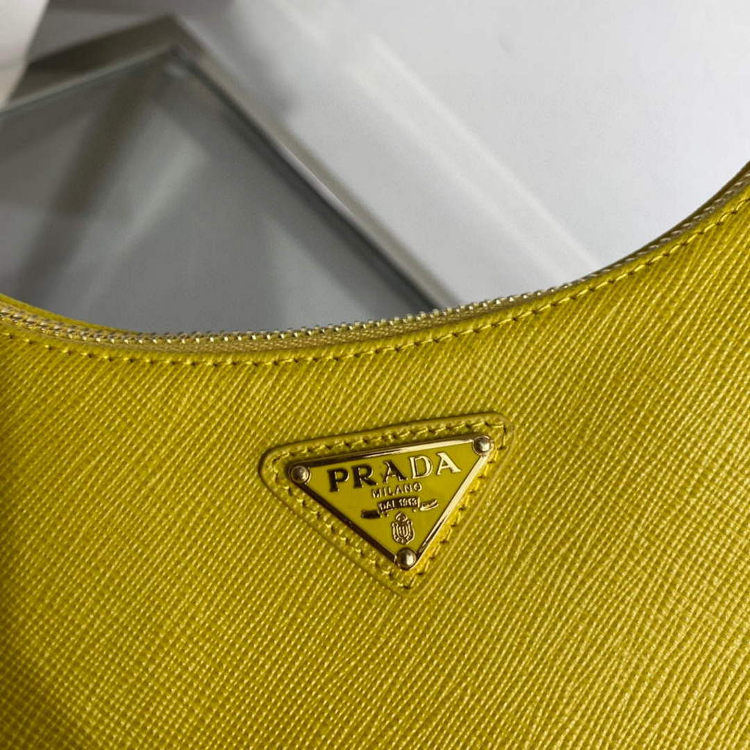 Prada 1BC204 Saffiano Leather Mini-Bag Yellow - Default Title - View 4