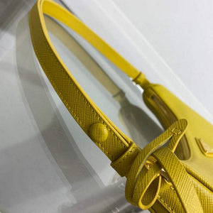 Prada 1BC204 Saffiano Leather Mini-Bag Yellow - Default Title - View 6