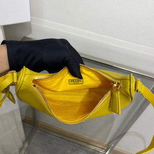 Prada 1BC204 Saffiano Leather Mini-Bag Yellow - Default Title - View 9