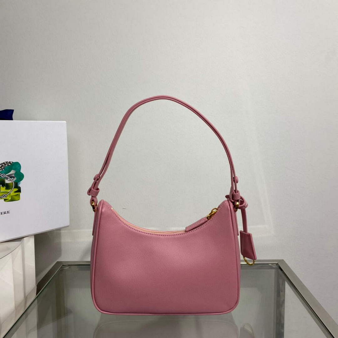Prada 1BC204 Saffiano Leather Mini-Bag Pink - Default Title - View 2