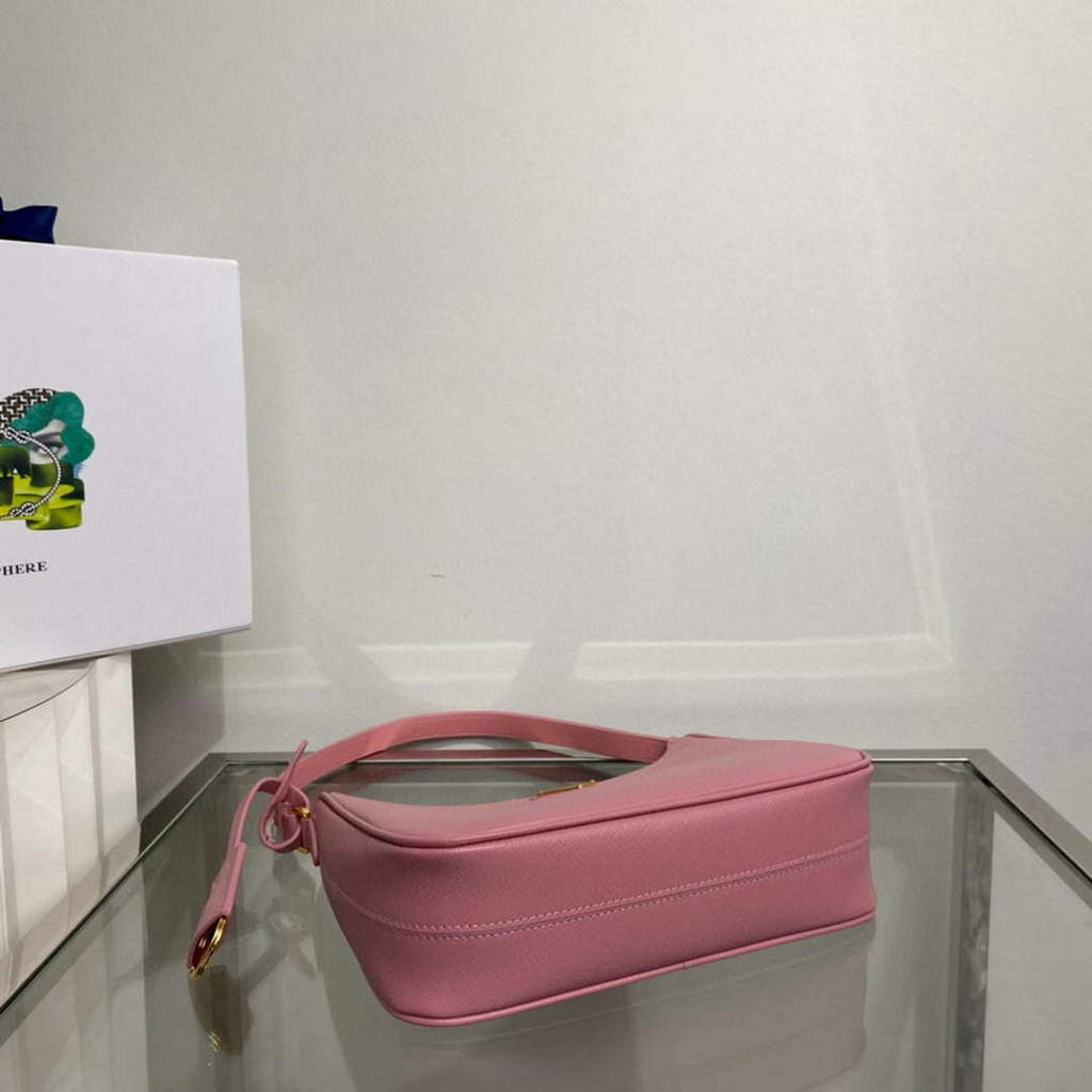 Prada 1BC204 Saffiano Leather Mini-Bag Pink