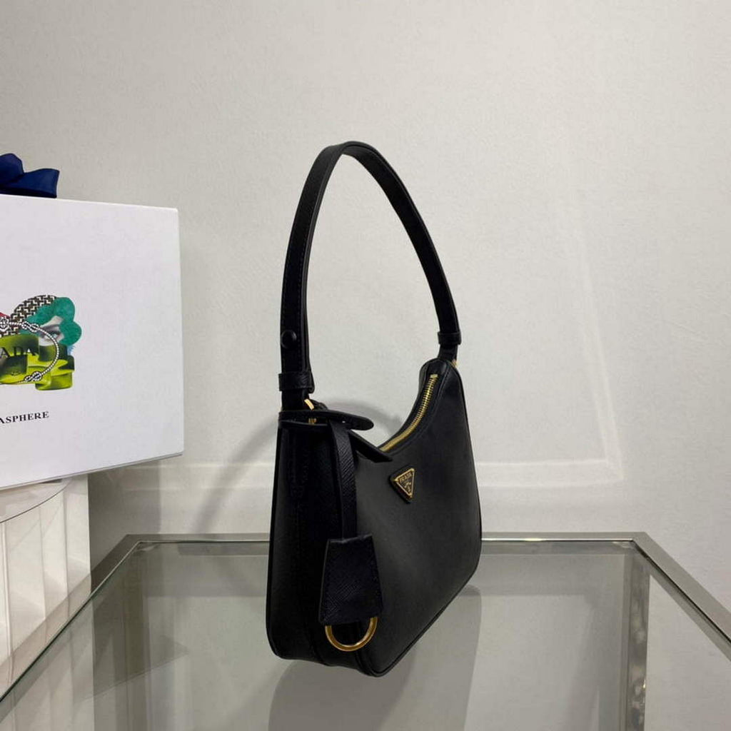 Prada 1BC204 Saffiano Leather Mini-Bag Black