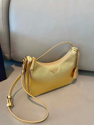 Prada 1BC204 Saffiano Leather Mini-Bag Gold - Default Title - View 3