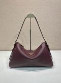 Prada 1BC228 Prada Aim¨¨e Large leather shoulder bag Wine Red