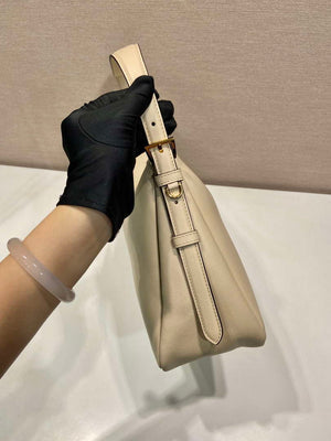 Prada 1BC228 Prada Aim¨¨e Large leather shoulder bag Sand - Default Title - View 5
