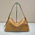 Prada 1BC228 Prada Aim¨¨e Large leather shoulder bag Brown - Default Title - View 1