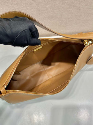 Prada 1BC228 Prada Aim¨¨e Large leather shoulder bag Brown - Default Title - View 8