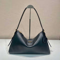 Prada 1BC228 Prada Aim¨¨e Large leather shoulder bag black - Default Title - View 1