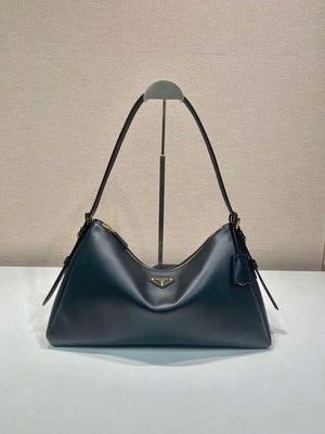 Prada 1BC228 Prada Aim¨¨e Large leather shoulder bag black - Default Title - View 1