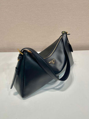 Prada 1BC228 Prada Aim¨¨e Large leather shoulder bag black - Default Title - View 3