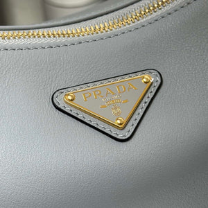 Prada 1BC228 Prada Aim¨¨e Large leather shoulder bag Light Blue - Default Title - View 6