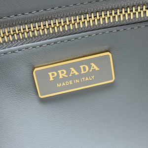 Prada 1BC228 Prada Aim¨¨e Large leather shoulder bag Light Blue - Default Title - View 9