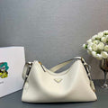 Prada 1BC228 Prada Aim¨¨e Large leather shoulder bag White - Default Title - View 1