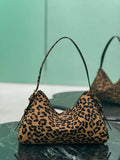 Prada 1BC228 Prada Aim¨¨e Large printed leather shoulder bag Honey