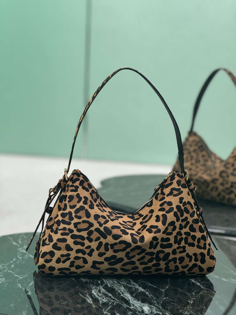Prada 1BC228 Prada Aim¨¨e Large printed leather shoulder bag Honey