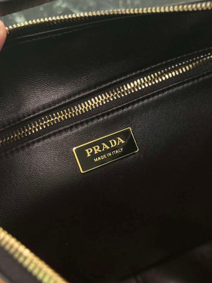 Prada 1BC228 Prada Aim¨¨e Large printed leather shoulder bag Honey - Default Title - View 9