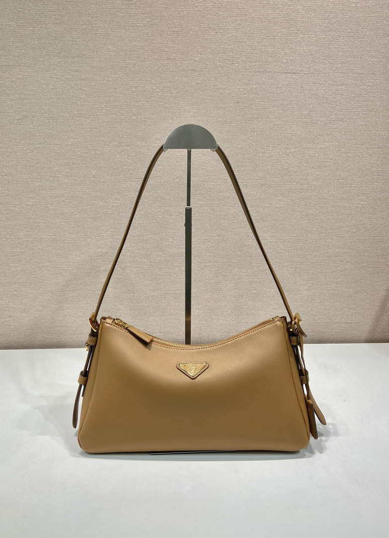 Prada 1BC229 Prada Aim¨¨e Medium leather shoulder bag Brown