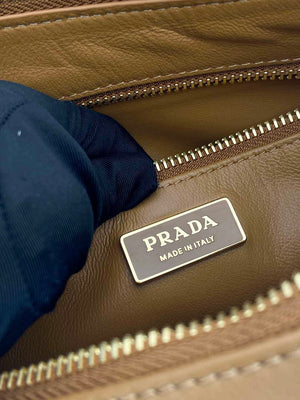 Prada 1BC229 Prada Aim¨¨e Medium leather shoulder bag Brown - Default Title - View 9