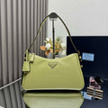 Prada 1BC229 Prada Aim¨¨e Medium leather shoulder bag Light Green