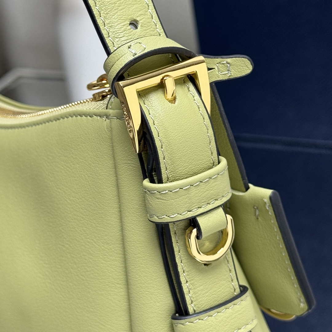 Prada 1BC229 Prada Aim¨¨e Medium leather shoulder bag Light Green