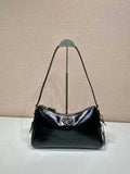 Prada 1BC229 Prada Aim¨¨e Medium Patent leather shoulder bag Black