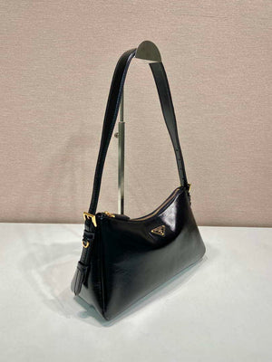 Prada 1BC229 Prada Aim¨¨e Medium Patent leather shoulder bag Black - Default Title - View 2