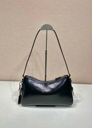Prada 1BC229 Prada Aim¨¨e Medium Patent leather shoulder bag Black - Default Title - View 5
