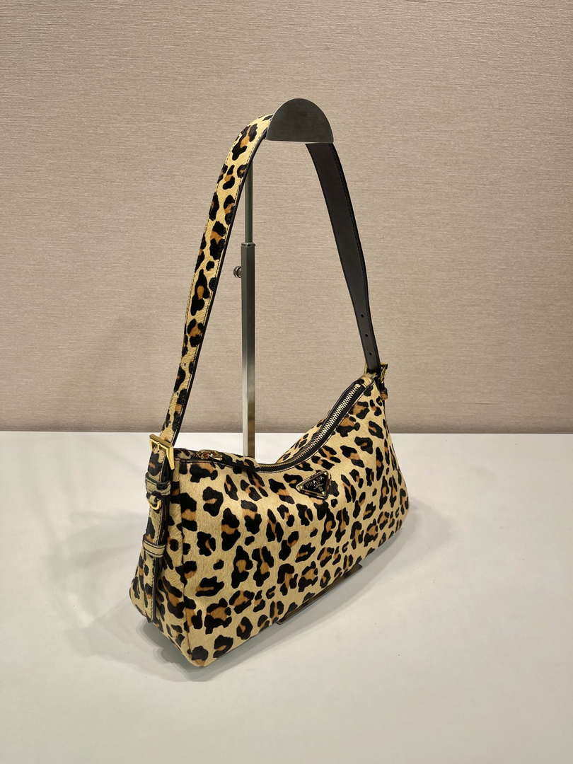 Prada 1BC229 Prada Aim¨¨e Medium printed Leopard leather shoulder bag
