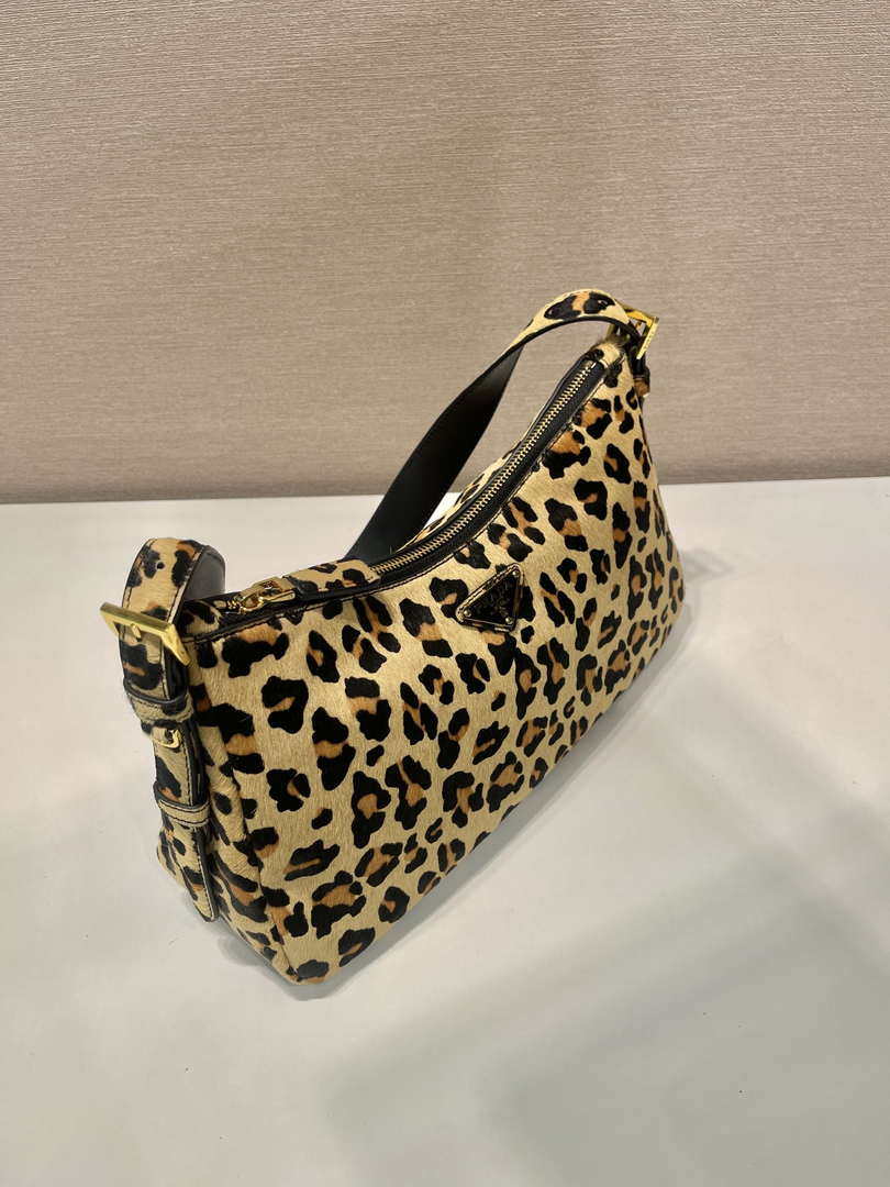 Prada 1BC229 Prada Aim¨¨e Medium printed Leopard leather shoulder bag