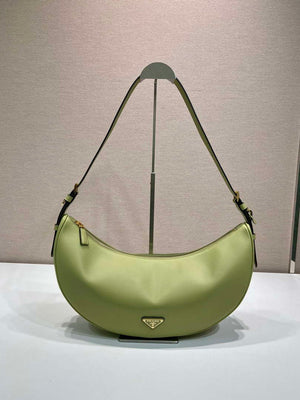 Prada 1BC255 Prada Demi-lune large leather shoulder bag Green - Default Title - View 1