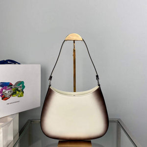Prada 1BC499 Cleo brushed Gradient leather shoulder bag Beige - Default Title - View 2