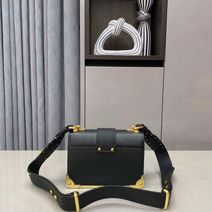 Prada 1BD045 Prada Cahier Leather Bag Black - Default Title - View 2