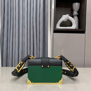 Prada 1BD045 Prada Cahier Leather Bag Green - Default Title - View 2